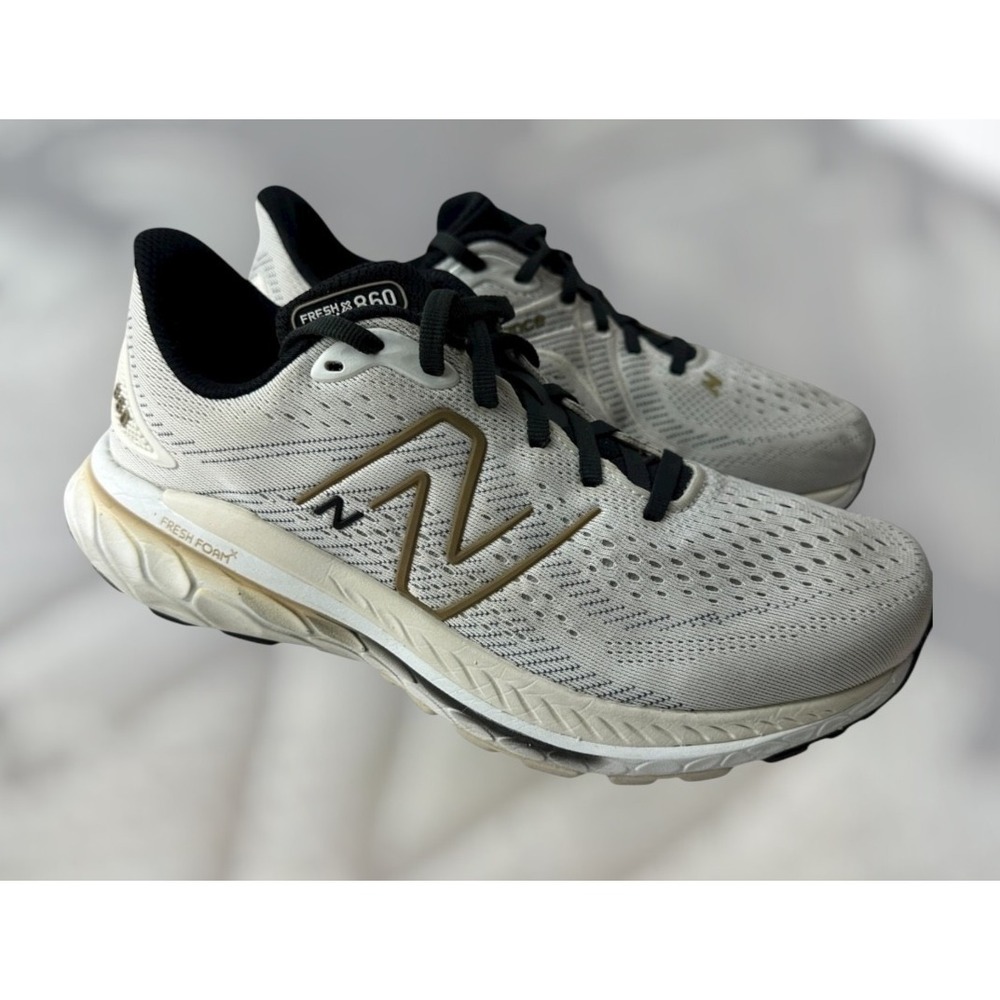 New Balance Fresh Foam X 860v13 Shoes Womens 8.5 White Gold Daily Road Running